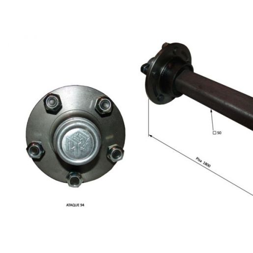 EJE AT94 S/F 50/45 P.1800 (3200 KG) 540104