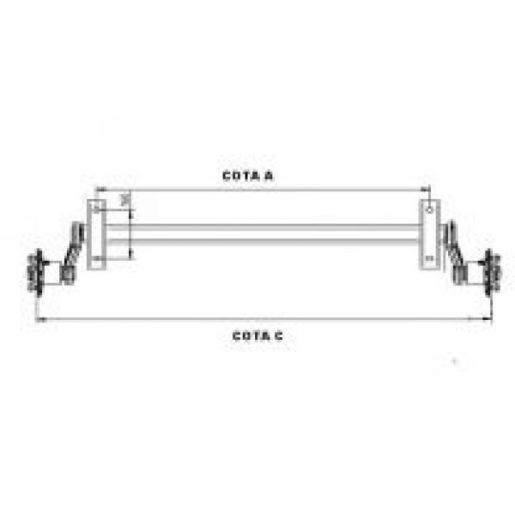 Eje S/F 1350 kg SEAT / GV
