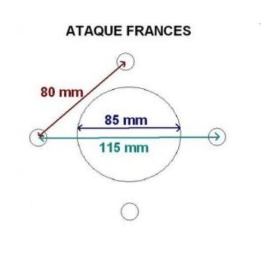 llanta 4.00x13 FRANCES 380192 115X85 ET30