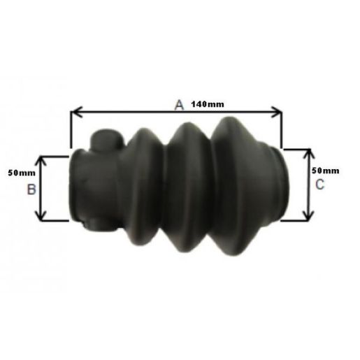 Fuelle guardapolvo D.45 NEGRO 502545AF KNOTT
